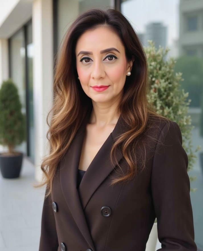 A profile portrait photograph of Dr Khyati Rawal.